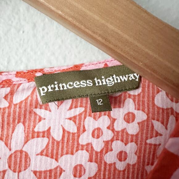 Princess Highway Babette Mini Dress Organic Cotton Long sleeve women’s size 12 - Picture 5 of 13